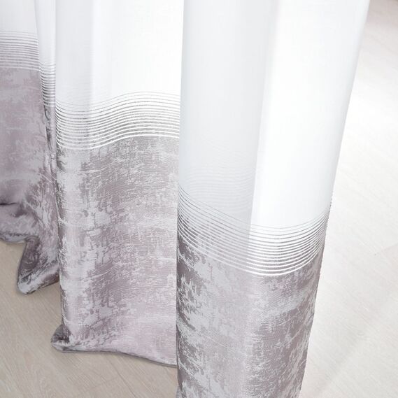 Тюль набивной батист Anton V-405 сіра, фото 3 Тюль набивной батист Anton V-405 сіра, фото 3