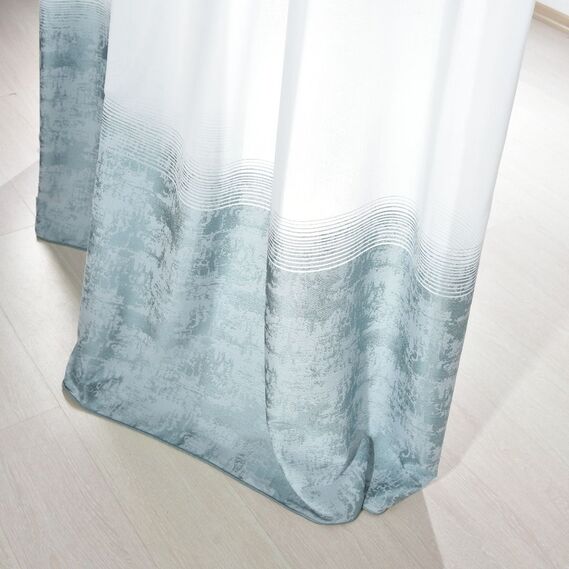 Тюль набивний батист Anton V-410 бірюза, фото 4 Тюль набивний батист Anton V-410 бірюза, фото 4