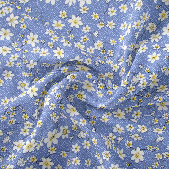 Ткань штапель любисток денім, фото 1