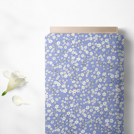 Ткань штапель любисток денім, фото 2