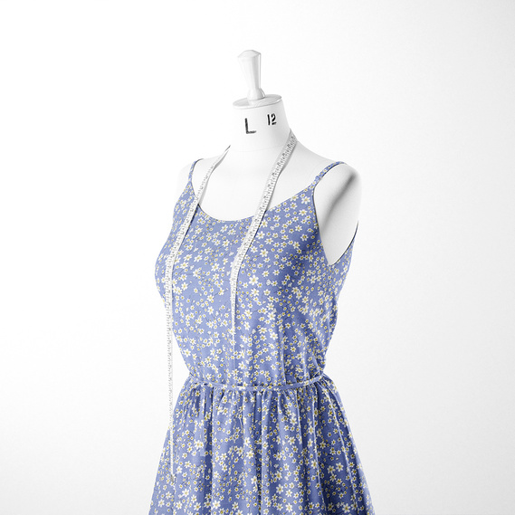 Ткань штапель любисток денім, фото 3