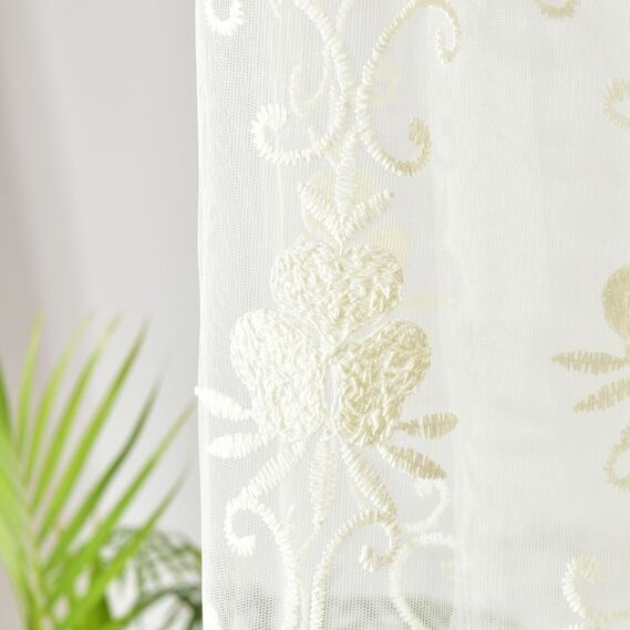 Тюль сетка с вишивкой Флорес V-krem, фото 6 Тюль сетка с вишивкой Флорес V-krem, фото 6