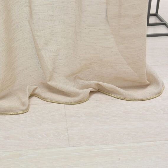 Тюль марлевка с вышивкой Азіза V-8701 беж, фото 6 Тюль марлевка с вышивкой Азіза V-8701 беж, фото 6