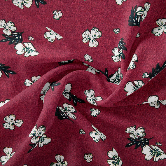 The fabric is staple twill with a print квітка вишня, фото 1 The fabric is staple twill with a print квітка вишня, фото 1