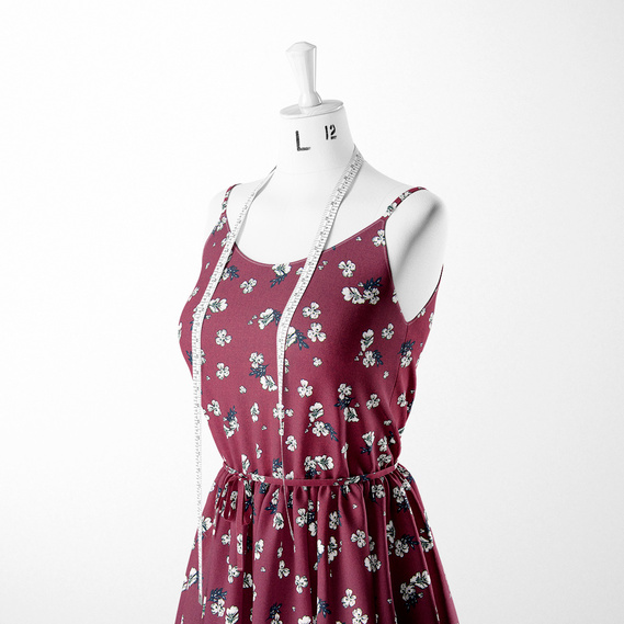 The fabric is staple twill with a print квітка вишня, фото 3 The fabric is staple twill with a print квітка вишня, фото 3