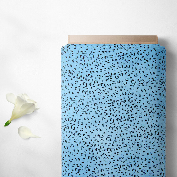 The fabric is staple twill with a print гепард денім, фото 2