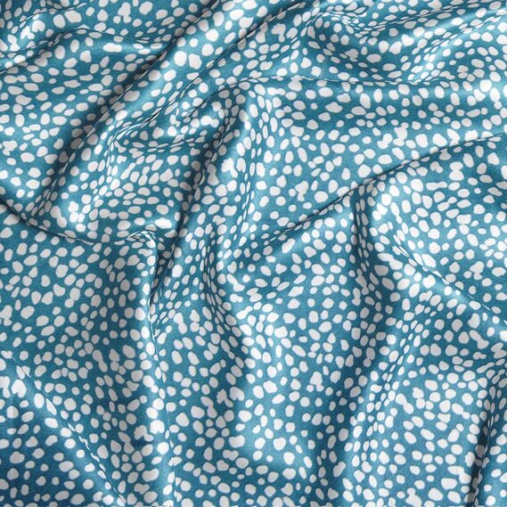 Ткань плательная атлас шелк стрейч 145 см 95 гр/м2 легкая ткань для платьев, блуз, пижам, аксессуаров бісер морська хвиля , фото 2