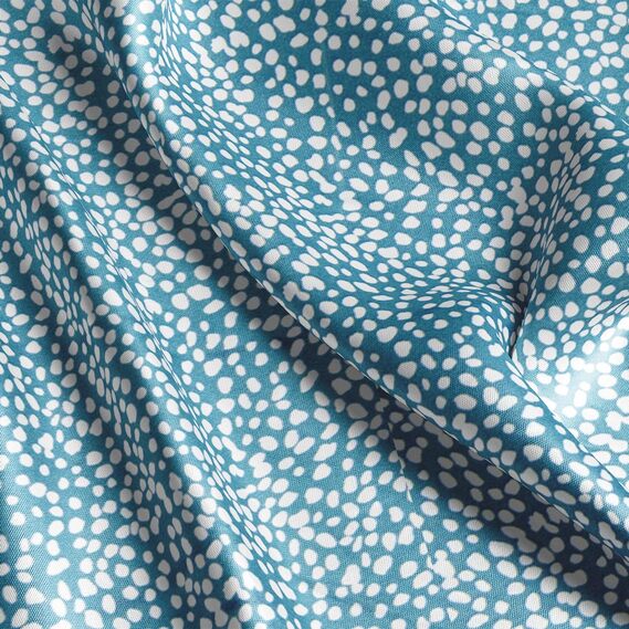 Ткань плательная атлас шелк стрейч 145 см 95 гр/м2 легкая ткань для платьев, блуз, пижам, аксессуаров бісер морська хвиля , фото 3