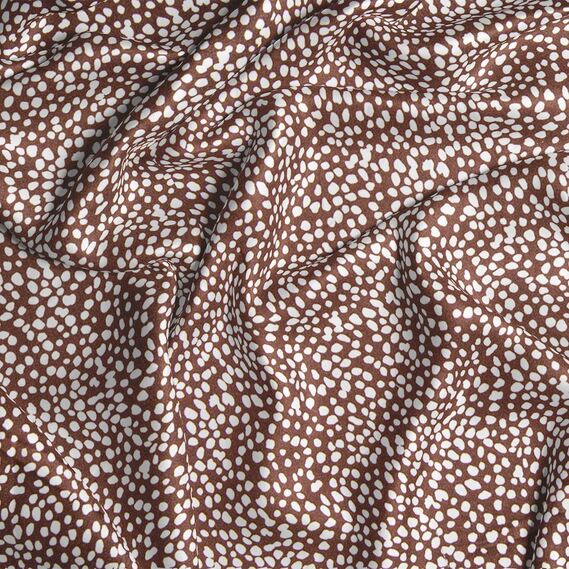 Ткань плательная атлас шелк стрейч 145 см 95 гр/м2 легкая ткань для платьев, блуз, пижам, аксессуаров бісер шоколад, фото 2