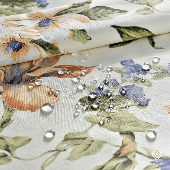 Скатертина з водовідштовхувальним просоченням IDEIA 140х170 см бавовна колібрі беж, фото 3