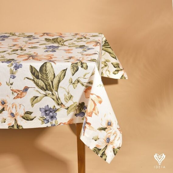 Скатертина з водовідштовхувальним просоченням IDEIA 140х170 см бавовна колібрі v-59 персик, фото 1 Скатертина з водовідштовхувальним просоченням IDEIA 140х170 см бавовна колібрі v-59 персик, фото 1