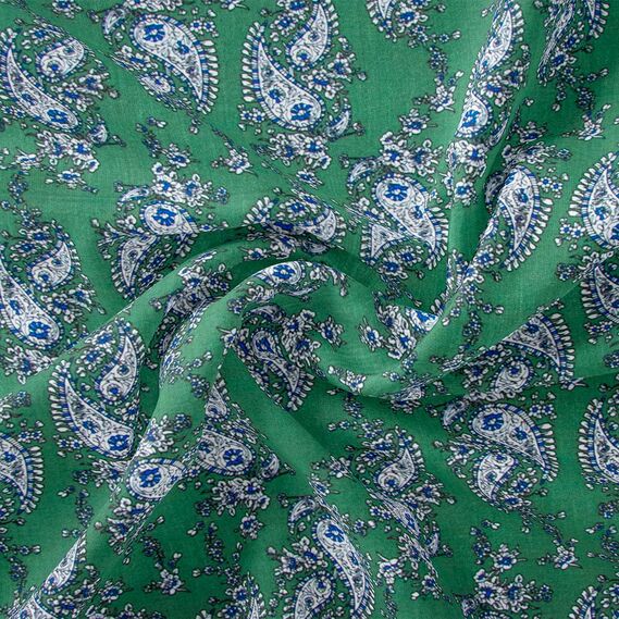 Тканина штапель Баку папороть , фото 1