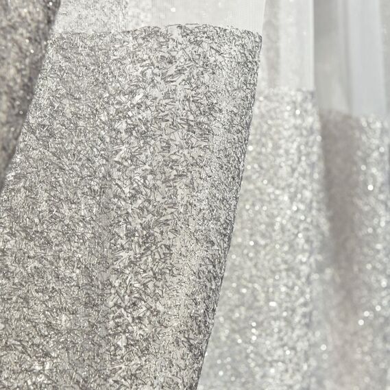 Тюль сетка с вышивкой Небосклон V-срібло, фото 3 Тюль сетка с вышивкой Небосклон V-срібло, фото 3