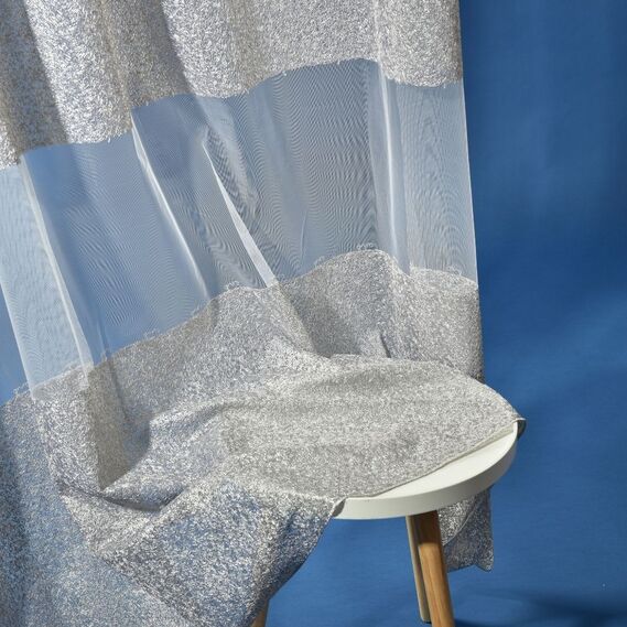 Тюль сетка с вышивкой Небосклон V-срібло, фото 4 Тюль сетка с вышивкой Небосклон V-срібло, фото 4