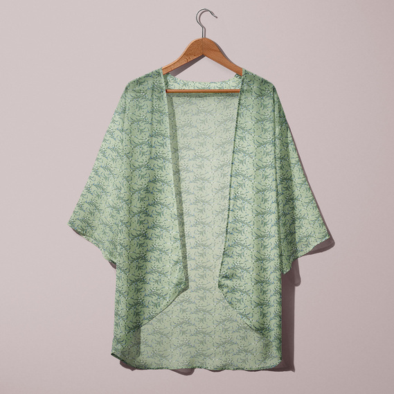 Тканина шифон креп гілочка олива, фото 3 Тканина шифон креп гілочка олива, фото 3