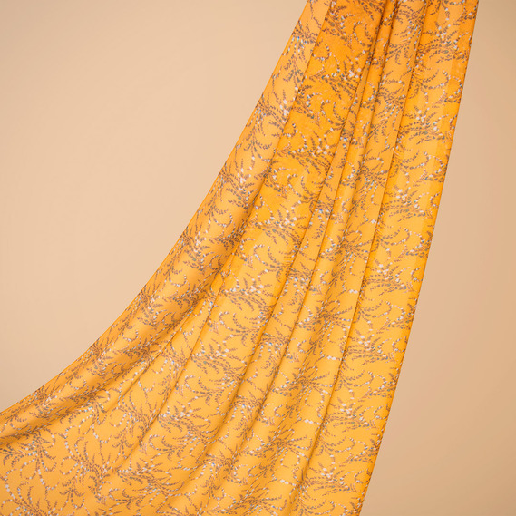 Ткань шифон креп гілочка манго, фото 1 Ткань шифон креп гілочка манго, фото 1