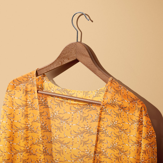 Ткань шифон креп гілочка манго, фото 2 Ткань шифон креп гілочка манго, фото 2