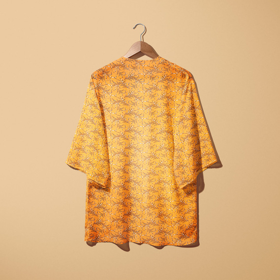 Ткань шифон креп гілочка манго, фото 5 Ткань шифон креп гілочка манго, фото 5