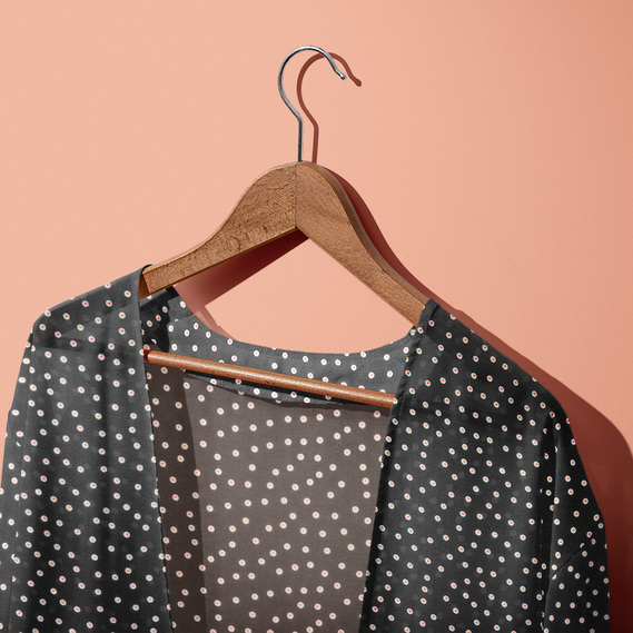 Ткань шифон креп намистинка чорний, фото 2 Ткань шифон креп намистинка чорний, фото 2