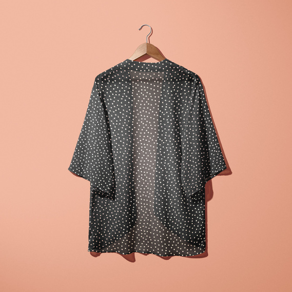 Ткань шифон креп намистинка чорний, фото 5 Ткань шифон креп намистинка чорний, фото 5