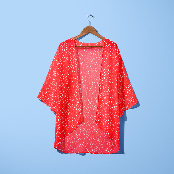 Ткань шифон креп Сніжана червоний, фото 3 Ткань шифон креп Сніжана червоний, фото 3