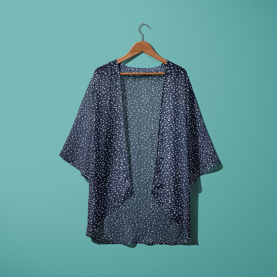 Ткань шифон креп Сніжана темно синій, фото 3 Ткань шифон креп Сніжана темно синій, фото 3