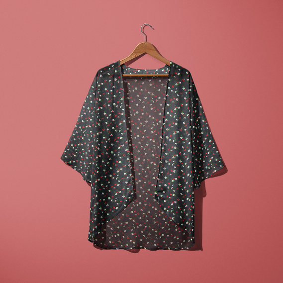 Ткань шифон креп ода чорний, фото 3 Ткань шифон креп ода чорний, фото 3