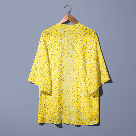 Ткань шифон креп Амелі жовтий, фото 5 Ткань шифон креп Амелі жовтий, фото 5