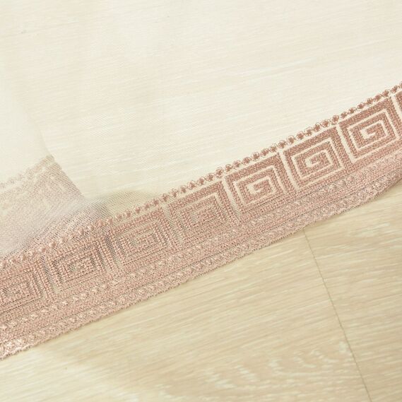 Тюль фатин с вышивкой Афины пудра, фото 2 Тюль фатин с вышивкой Афины пудра, фото 2