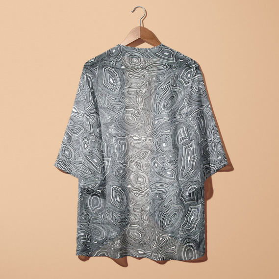 Ткань шифон принт Агат чорний, фото 4 Ткань шифон принт Агат чорний, фото 4