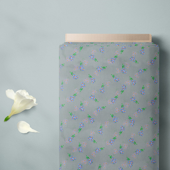 Тканина батист Digital принт Віола 1 лавр, фото 2