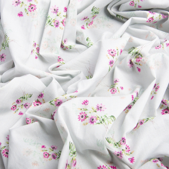 Тканина батист Digital принт Віола 2 світло сірий, фото 2