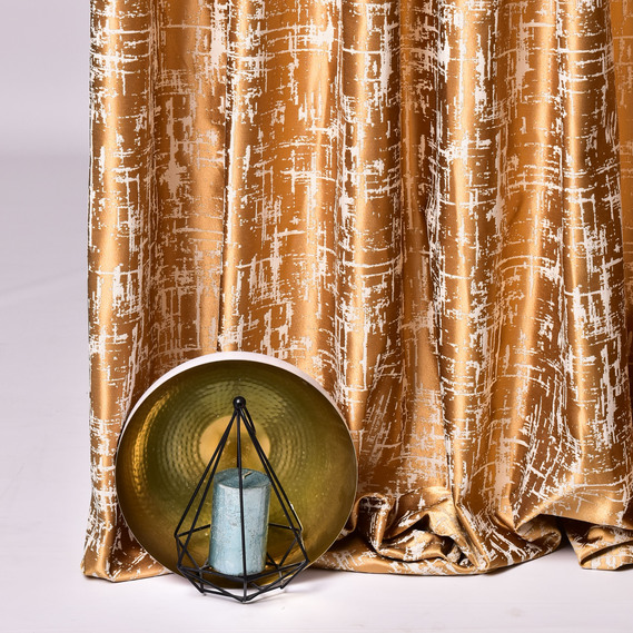 Тканина портьєрна жакардова Irma  V-C3405 золото, фото 3