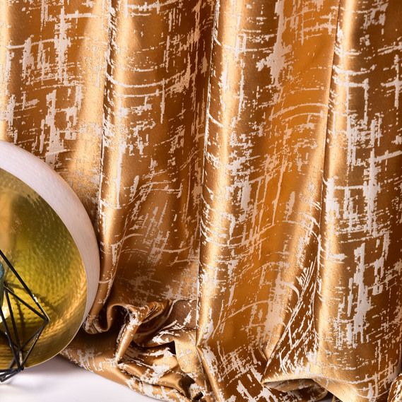 Тканина портьєрна жакардова Irma  V-C3405 золото, фото 4