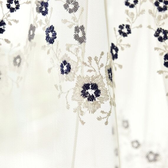 Тюль с вышивкой LIZ V-5 синя, фото 5 Тюль с вышивкой LIZ V-5 синя, фото 5