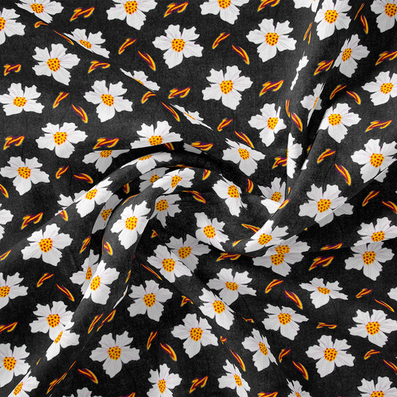 Тканина поплін Мартіна чорний, фото 1