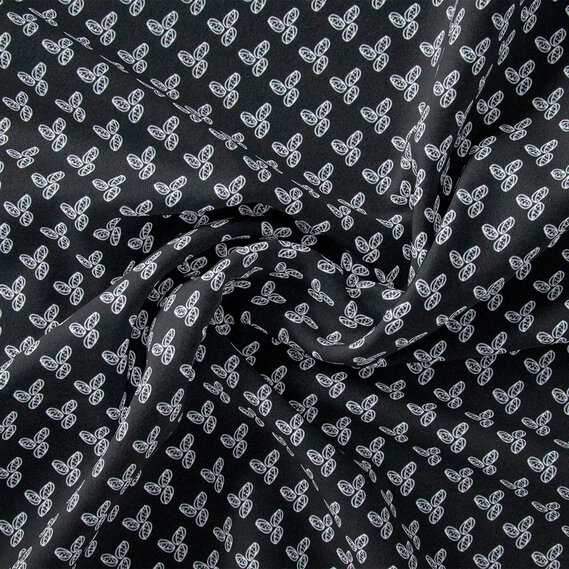 Ткань плательная Super soft Digital принт какао чорний, фото 1