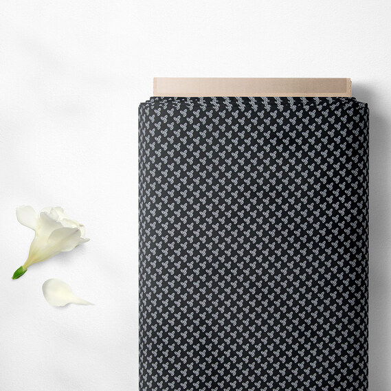 Ткань плательная Super soft Digital принт какао чорний, фото 2