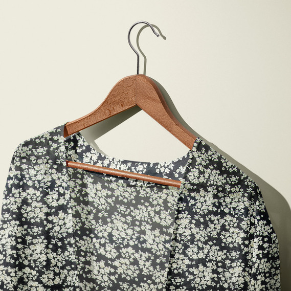 Ткань шифон креп розалі чорний, фото 2 Ткань шифон креп розалі чорний, фото 2