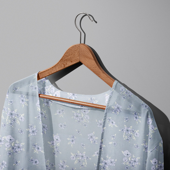 Ткань шифон креп Ірен сірий, фото 2 Ткань шифон креп Ірен сірий, фото 2