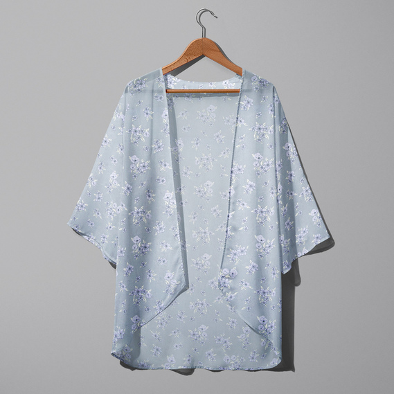 Ткань шифон креп Ірен сірий, фото 3 Ткань шифон креп Ірен сірий, фото 3