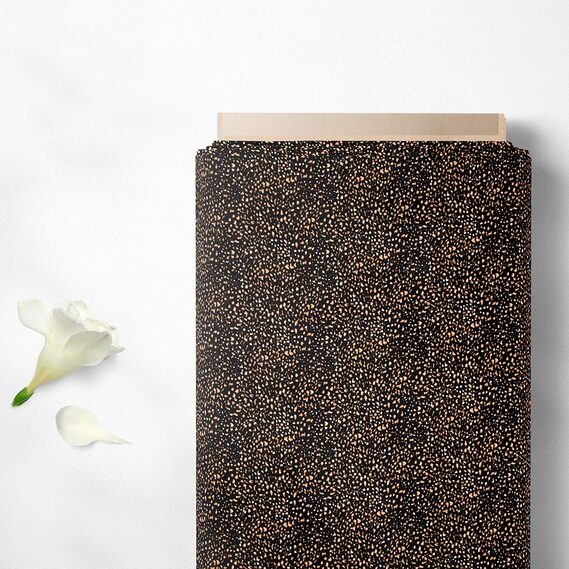 Ткань плательная креп Мадагаскар, 150 см, для одежды, платьев, костюмов, юбок V-46/1 саванна чорно коричнева, фото 2