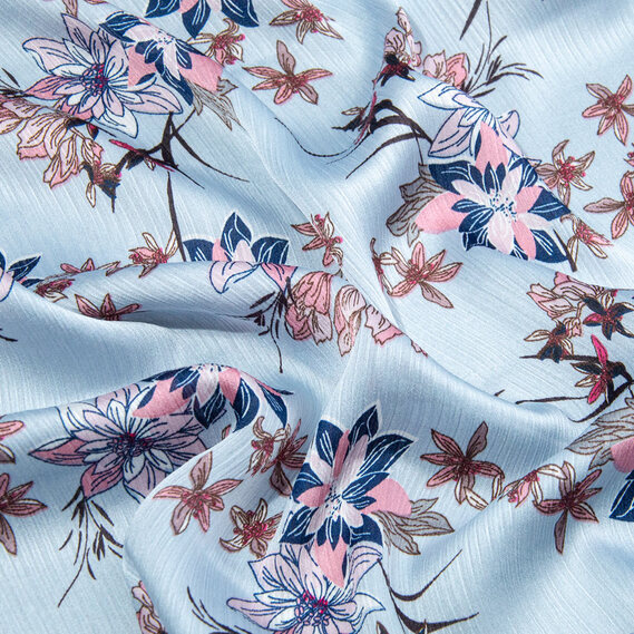 Crash satin dress fabric Мірабелла блакитний, фото 3 Crash satin dress fabric Мірабелла блакитний, фото 3