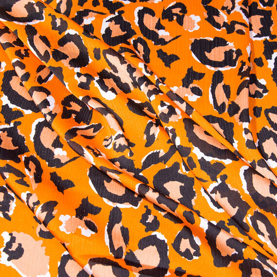 Ткань плательная атлас крэш леопард гірчиця, фото 2 Ткань плательная атлас крэш леопард гірчиця, фото 2