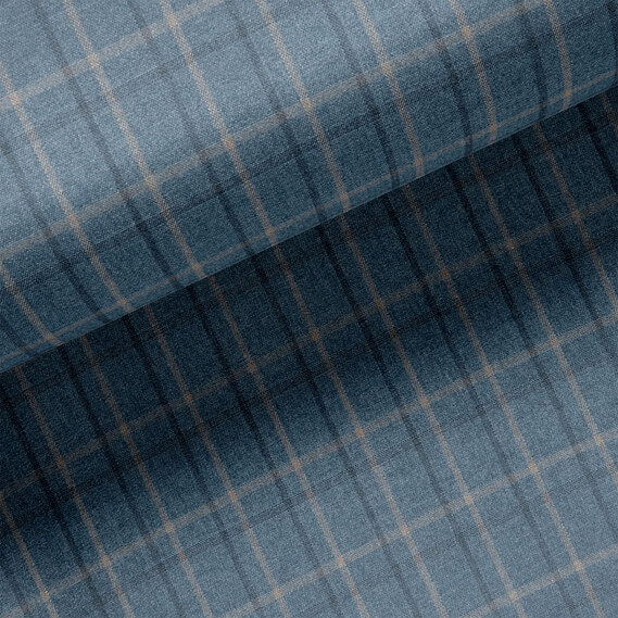 Тканина костюмна Renzzo Ricci клітина сіра, фото 1