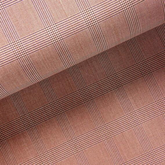 Тканина костюмна Tomas Brandt клітина коричнева, фото 1