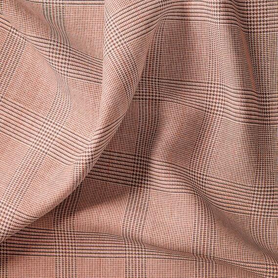 Тканина костюмна Tomas Brandt клітина коричнева, фото 2