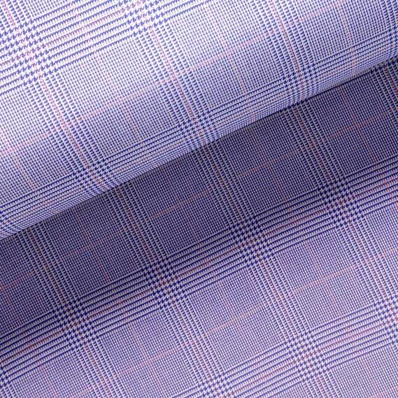 Ткань костюмная Tomas Brandt клетка синій беж, фото 1