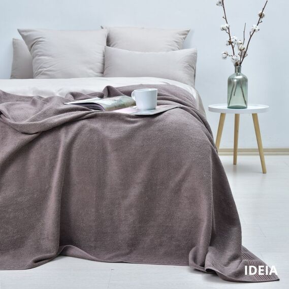 Простирадло махрове бавовняна TM IDEIA 150х200 см moca, фото 1 Простирадло махрове бавовняна TM IDEIA 150х200 см moca, фото 1