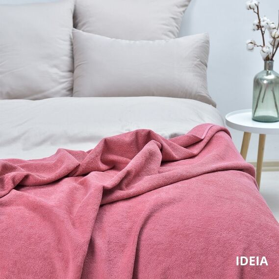 Простирадло махрове бавовняна TM IDEIA 150х200 см pink, фото 2 Простирадло махрове бавовняна TM IDEIA 150х200 см pink, фото 2